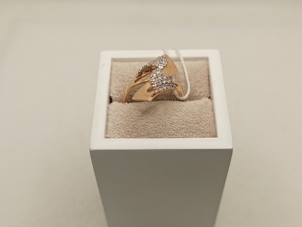 КОЛЬЦО С КАМНЯМИ (Au 585)