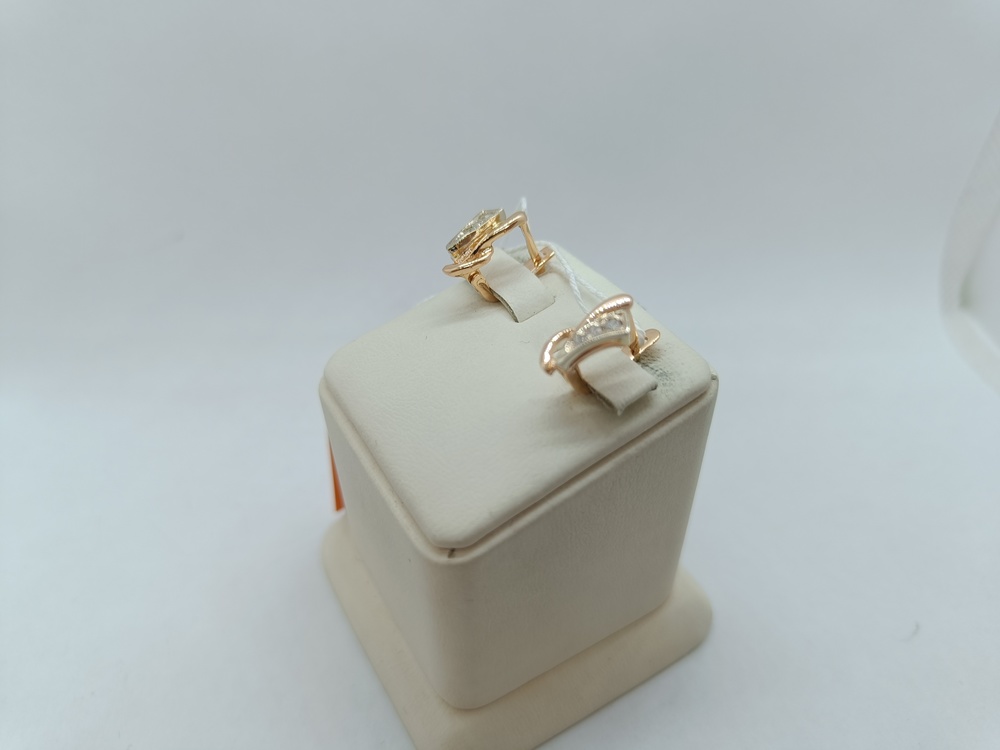 СКМИ585 СЕРЬГИ С КАМНЯМИ (Au 585)