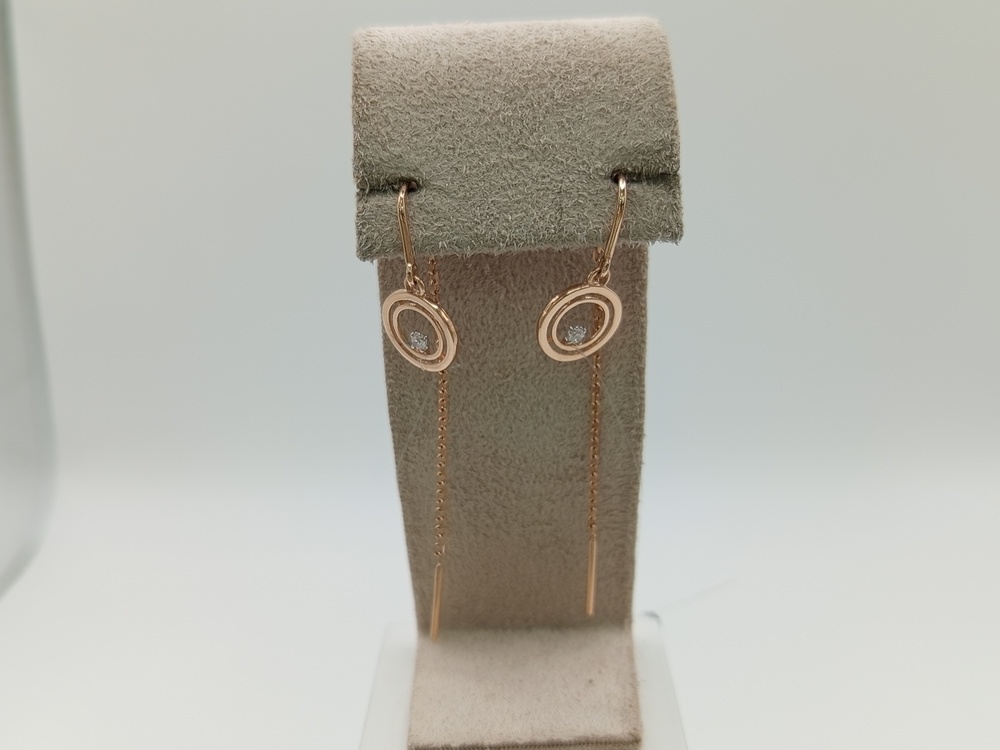 СЕРЬГИ ПРОДЕВКИ без камня (Au 585)