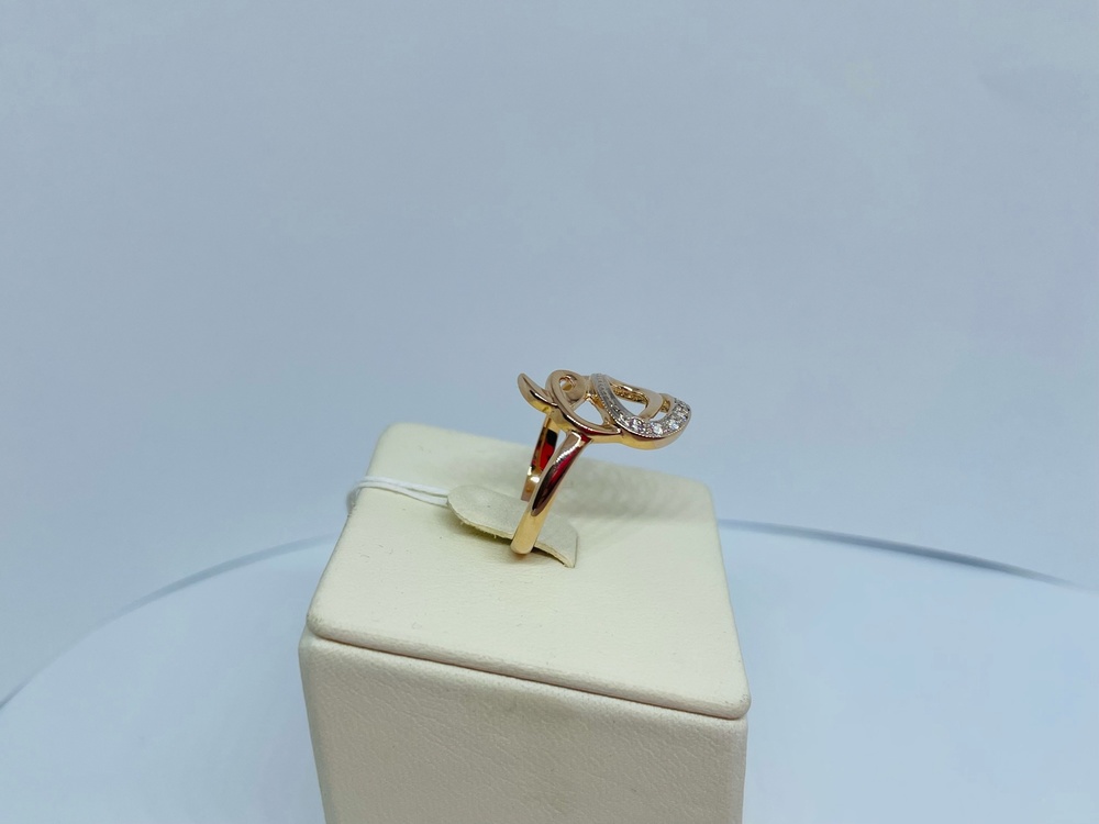 КОЛЬЦО С КАМНЯМИ (Au 585)