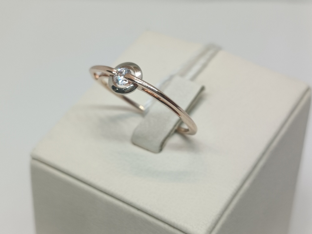 КОЛКМ585 КОЛЬЦО С КАМНЕМ (Au 585)