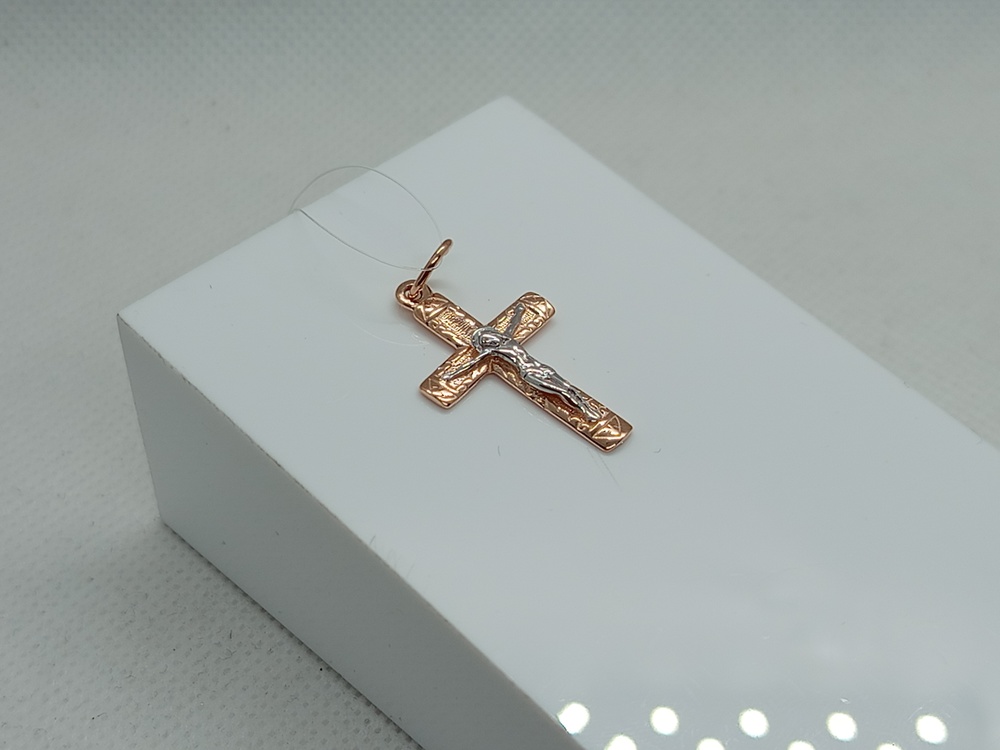 ПОДВЕСКА КРЕСТ без камня (Au 585)
