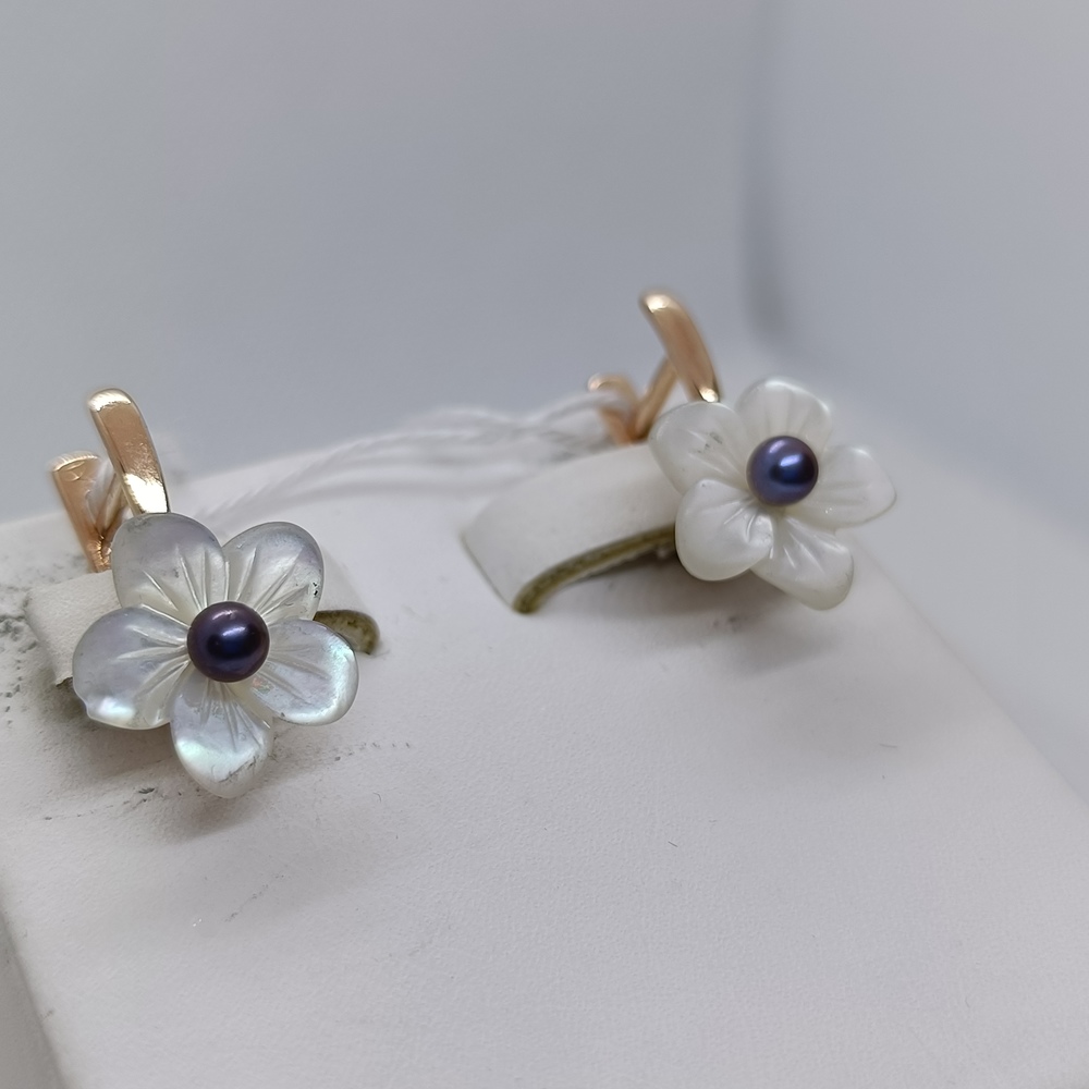 СКМИ585 СЕРЬГИ С КАМНЯМИ (Au 585)