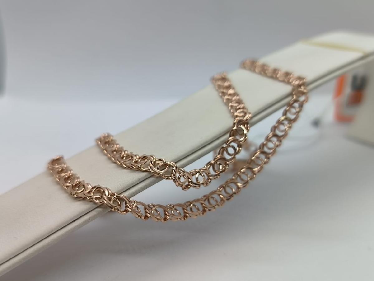 ЦЛБА585 ЦЕПЬ ПОЛНОВЕСНАЯ Бисмарк арабский (Au 585)