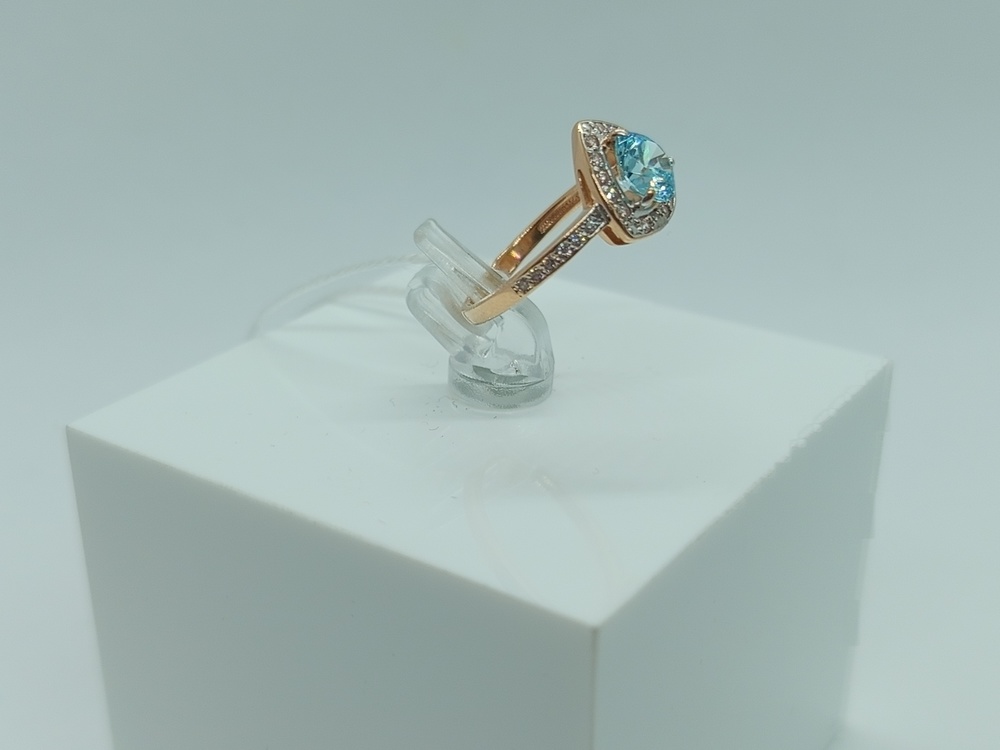 КОЛЬЦО С КАМНЯМИ (Au 585)