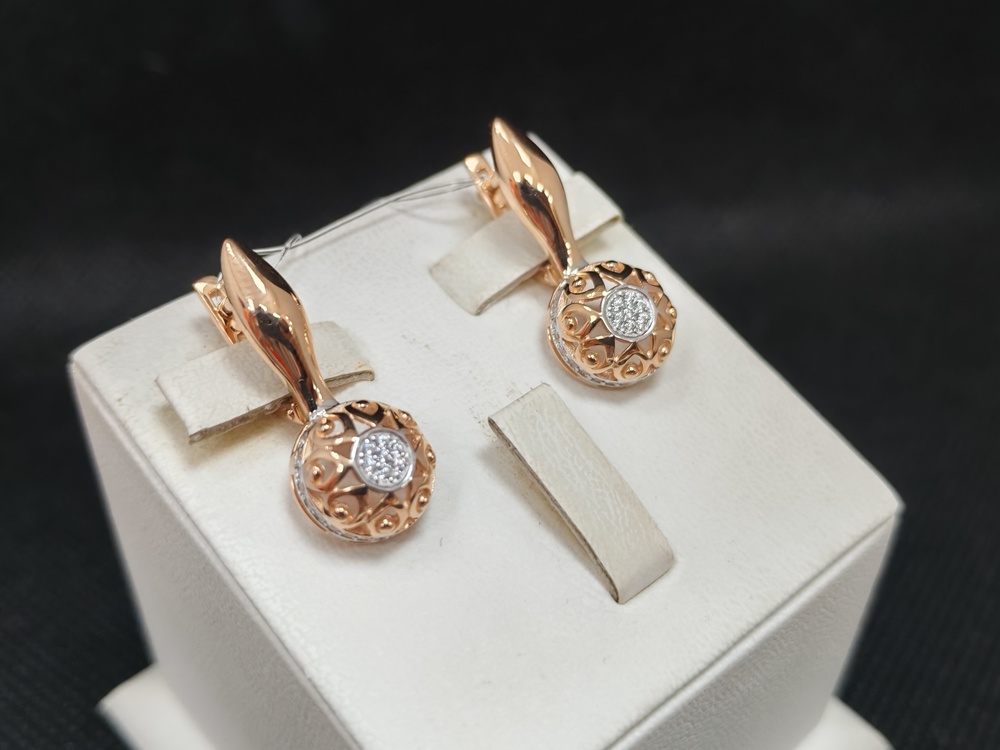 СЕРЬГИ С КАМНЯМИ (Au 585)