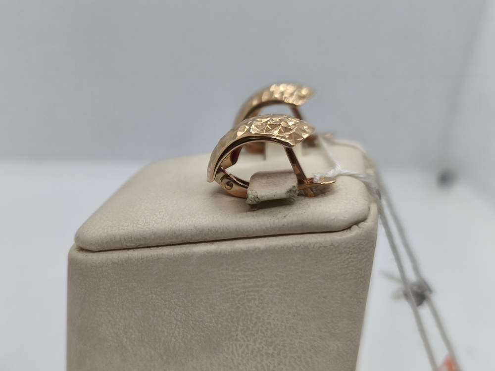 СБКМ585 СЕРЬГИ БЕЗ КАМНЯ (Au 585)