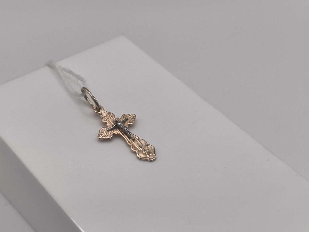 ПОДВЕСКА КРЕСТ БЕЗ КАМНЯ (Au 585)