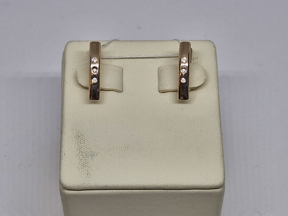 СКМИ585 СЕРЬГИ С КАМНЯМИ (Au 585)