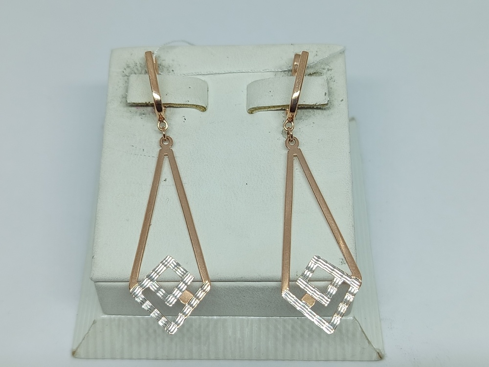 СБКМ585 СЕРЬГИ БЕЗ КАМНЯ (Au 585)