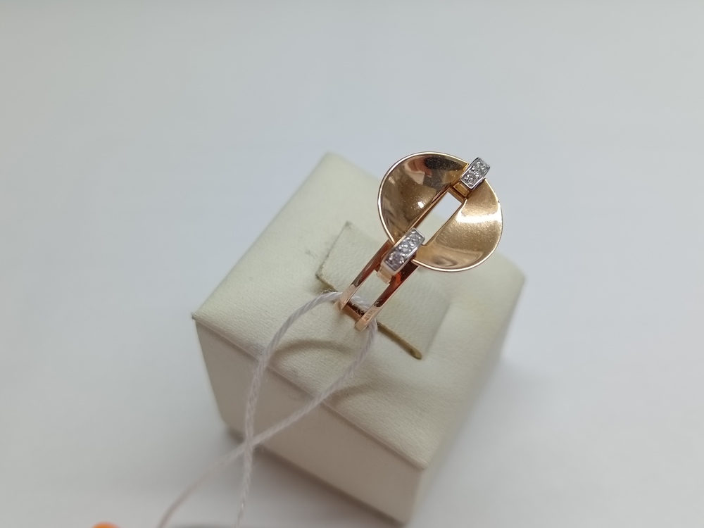 КОЛЬЦО С КАМНЯМИ (Au 585)