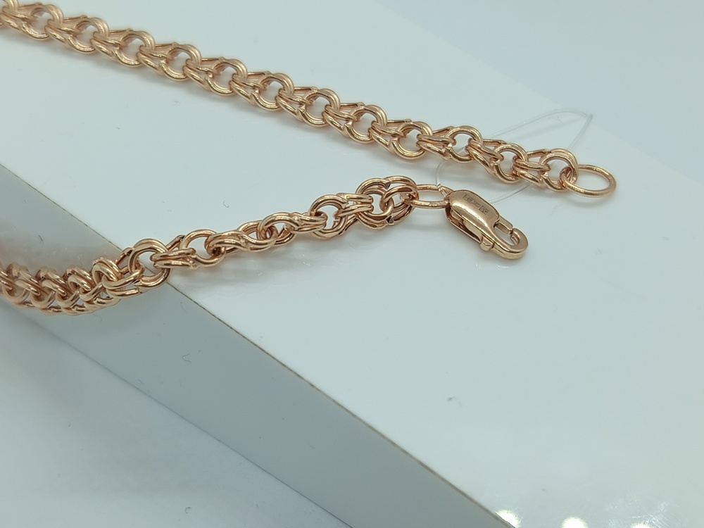 БРАСЛЕТ ПУСТОТЕЛЫЙ Бисмарк (Au 585)