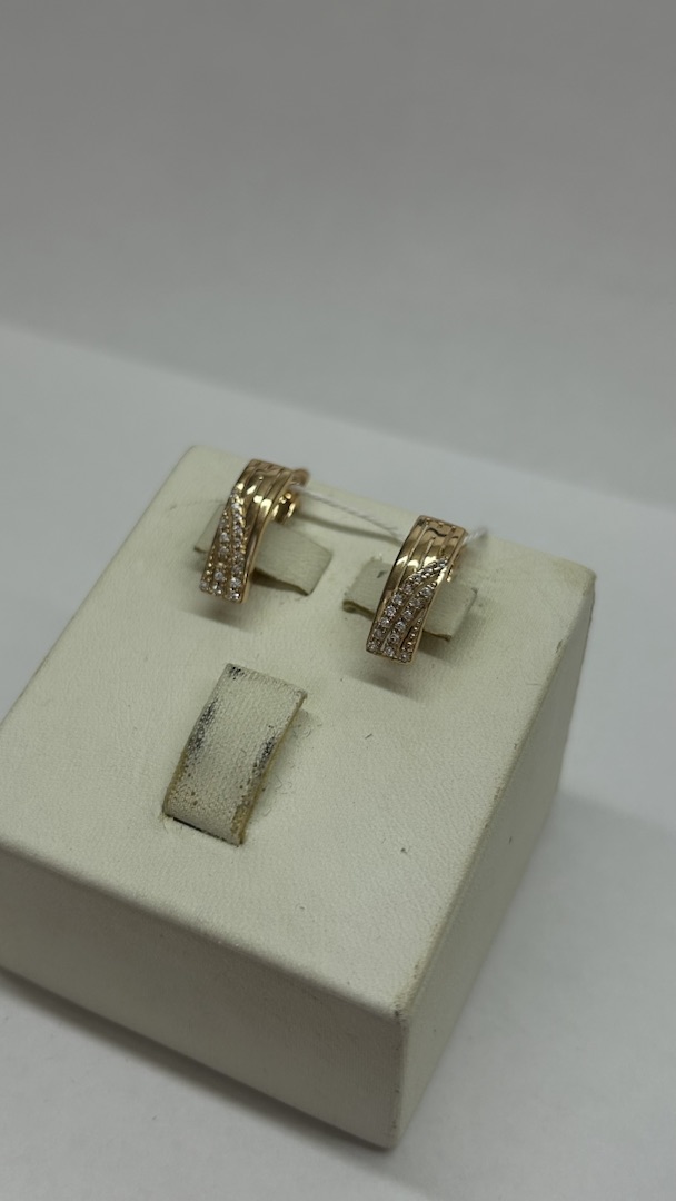 СЕРЬГИ С КАМНЯМИ (Au 585)