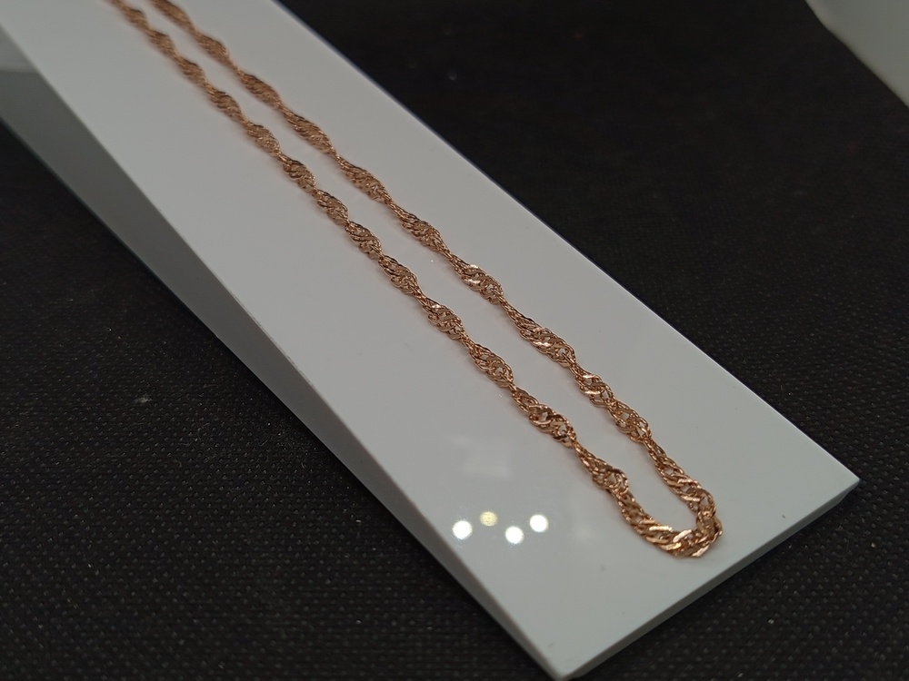 ЦЕПЬ ПУСТОТЕЛАЯ Сингапур (Au 585)