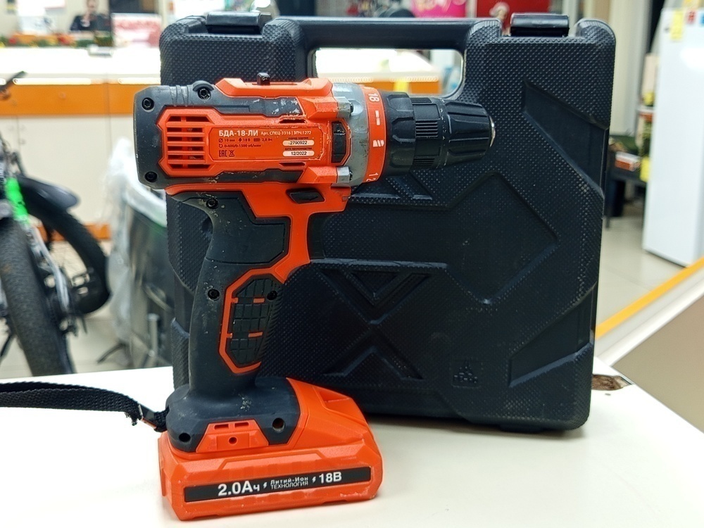 Шуруповерт Спец БДА-18-ЛИ;