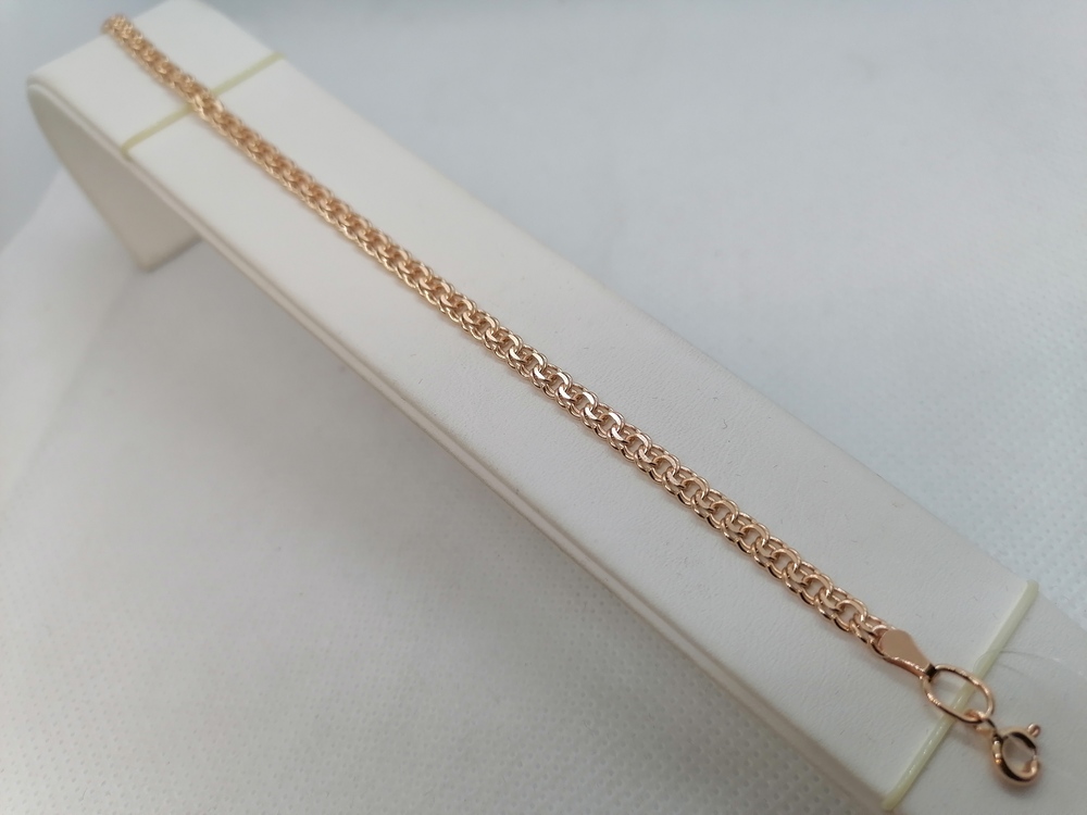 7060200-20 БРАСЛЕТ ПОЛНОВЕСНЫЙ Бисмарк (Au 585)