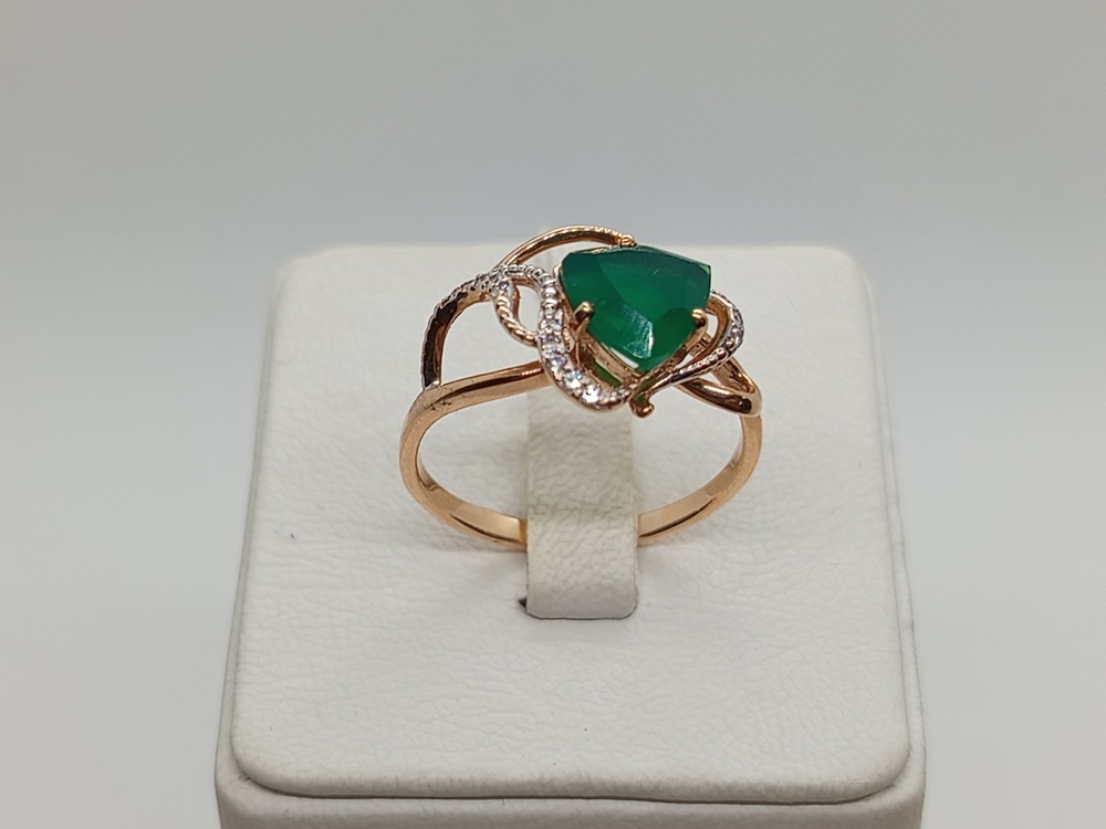КОЛКМИ585 КОЛЬЦО С КАМНЯМИ (Au 585)