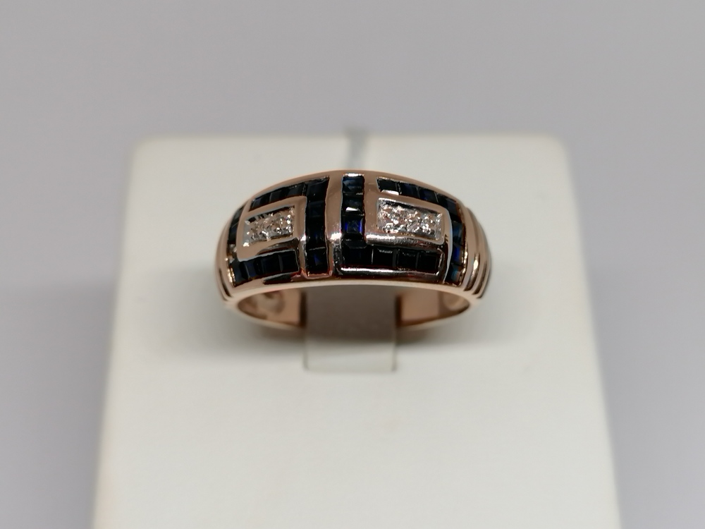 КОЛКМИ585 КОЛЬЦО С КАМНЯМИ (Au 585)