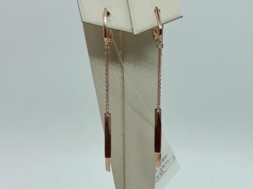 СЕРЬГИ БЕЗ КАМНЯ (Au 585)