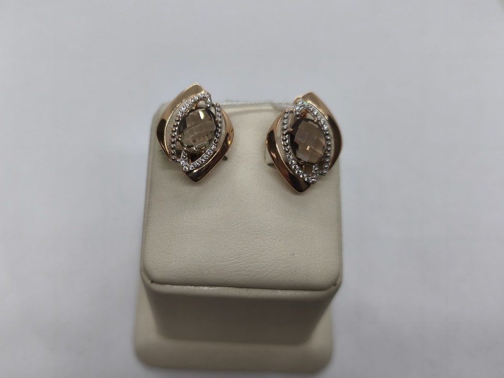 СЕРЬГИ С КАМНЯМИ (Au 585)