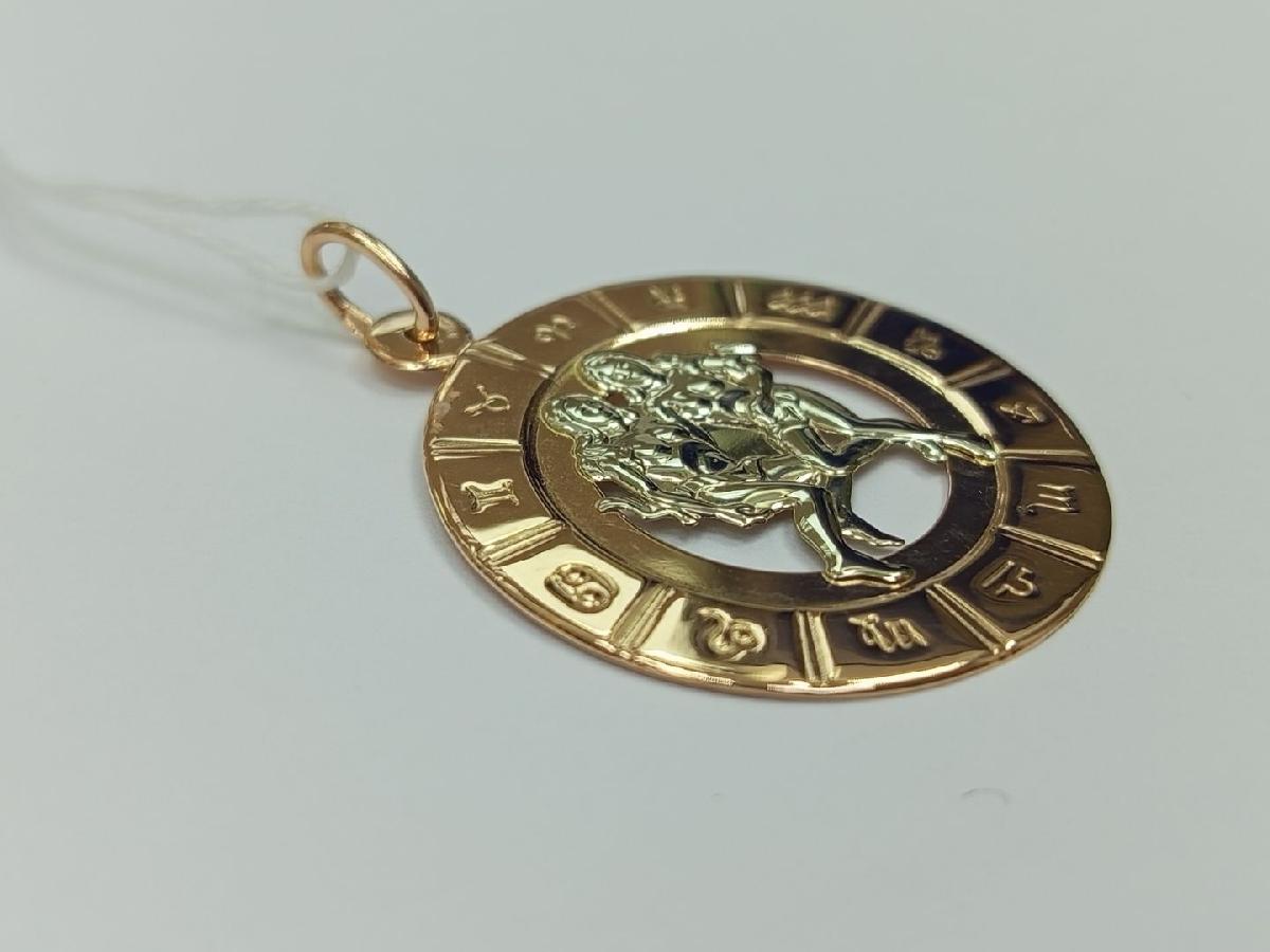 ПОДВЕСКА ЗНАК ЗОДИАКА БЛИЗНЕЦЫ Au 585