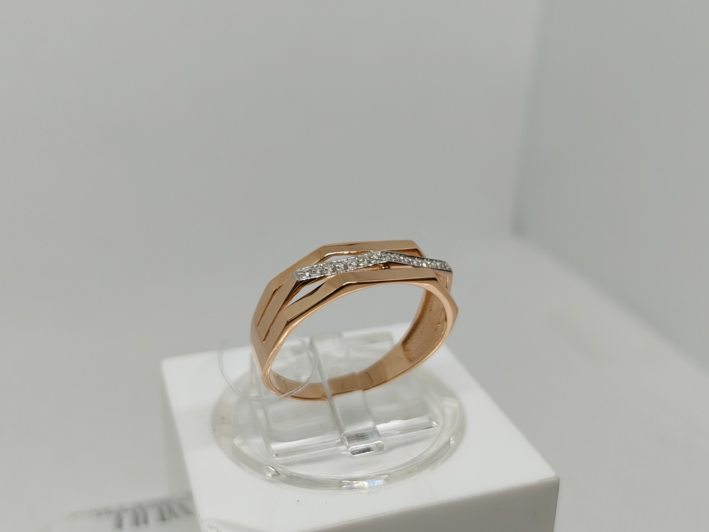 КОЛЬЦО С КАМНЯМИ (Au 585)