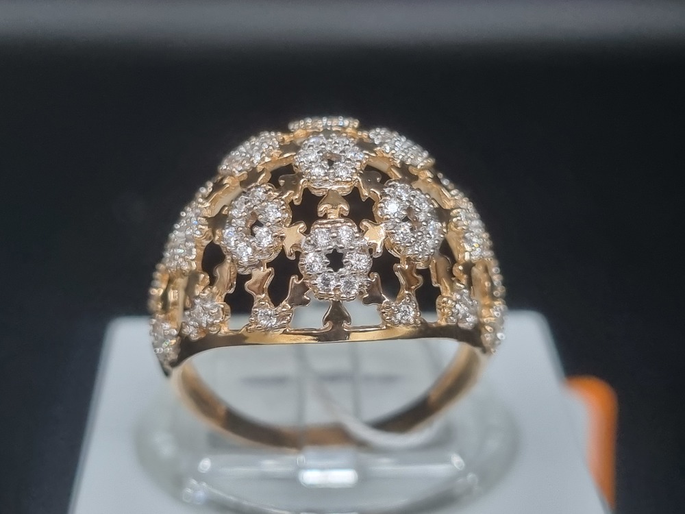 КОЛКМИ585 КОЛЬЦО С КАМНЯМИ (Au 585)