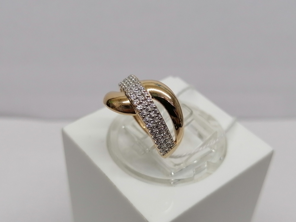 КОЛКМИ585 КОЛЬЦО С КАМНЯМИ (Au 585)