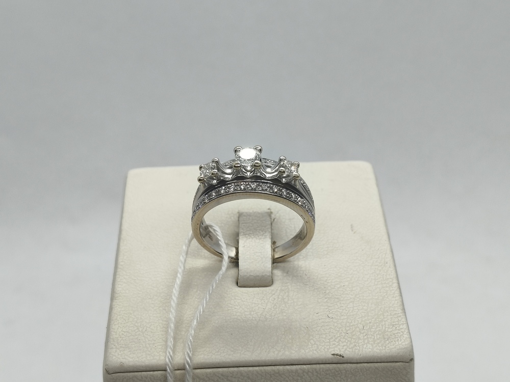 КОЛЬЦО БРИЛЛИАНТ Au 750