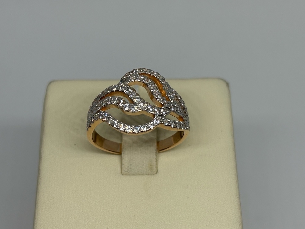 КОЛЬЦО С КАМНЯМИ (Au 585)