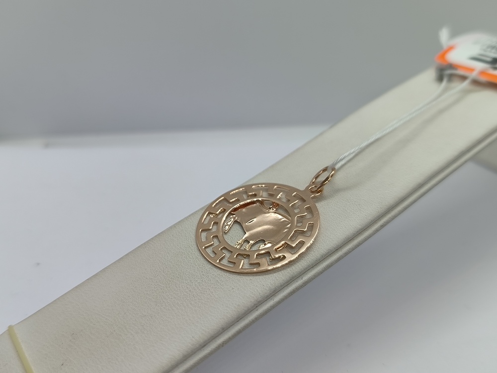 ПОДЗЗТ585 ПОДВЕСКА ЗНАК ЗОДИАКА ТЕЛЕЦ (Au 585)