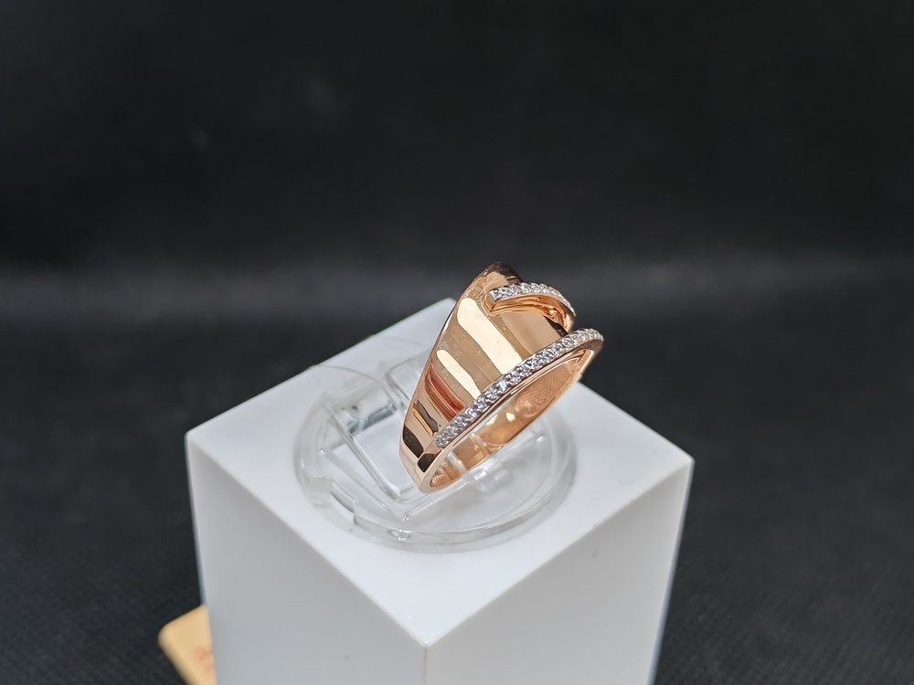 КОЛЬЦО С КАМНЯМИ (Au 585)