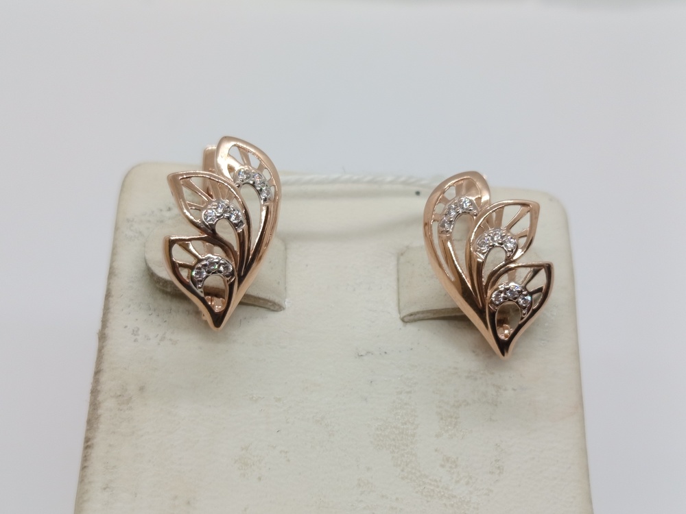 СЕРЬГИ С КАМНЯМИ (Au 585)