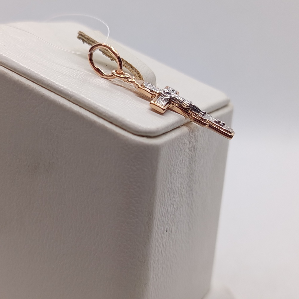 ПОДВЕСКА КРЕСТ без камня (Au 585)