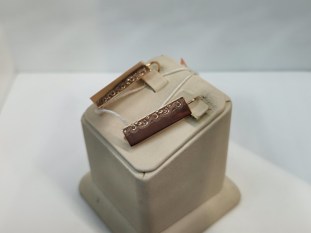 СЕРЬГИ БЕЗ КАМНЯ (Au 585)