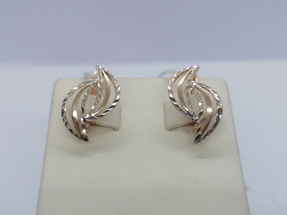 СЕРЬГИ БЕЗ КАМНЯ (Au 585)