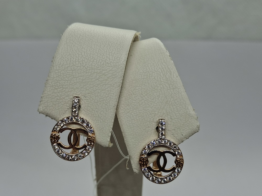 СЕРЬГИ С КАМНЯМИ (Au 585)