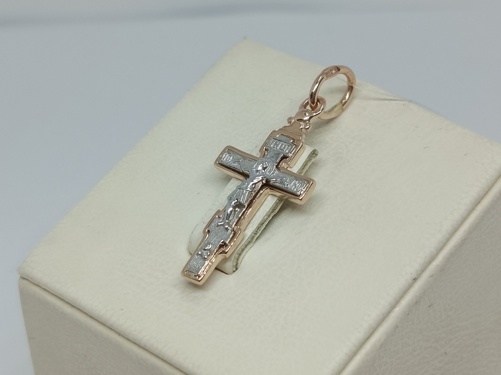 ПОДВЕСКА КРЕСТ без камня (Au 585)