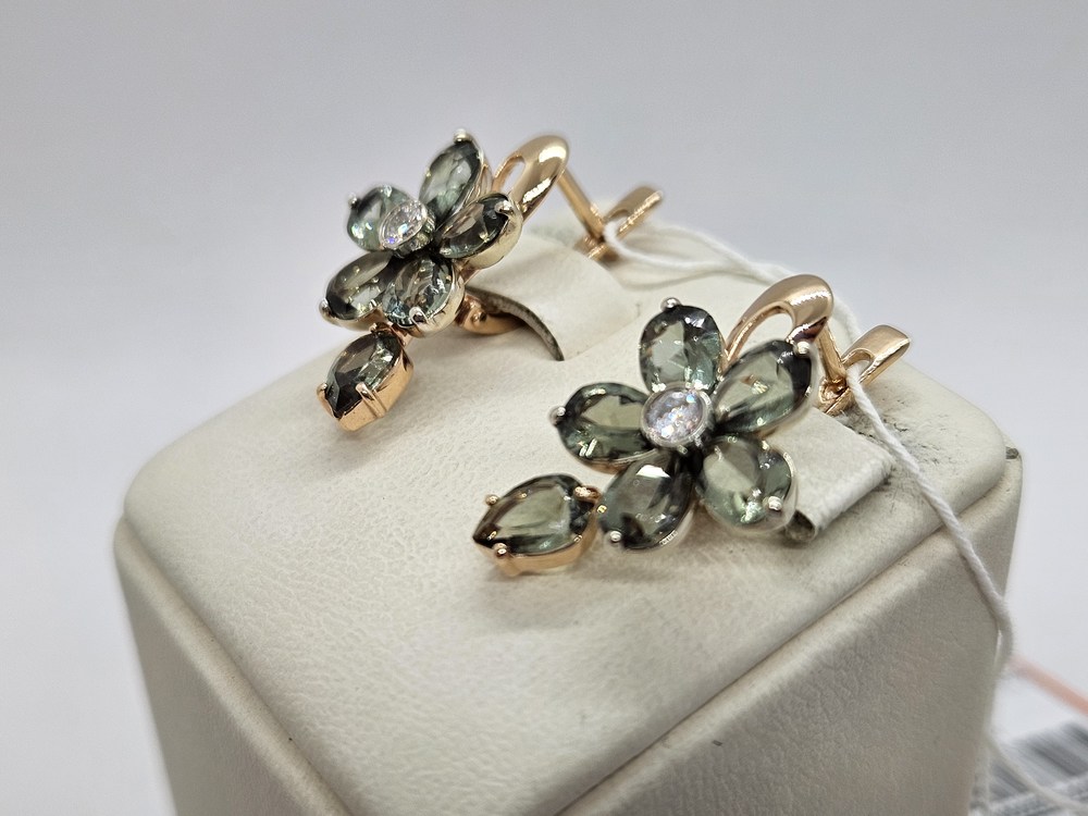 СЕРЬГИ С КАМНЯМИ (Au 585)