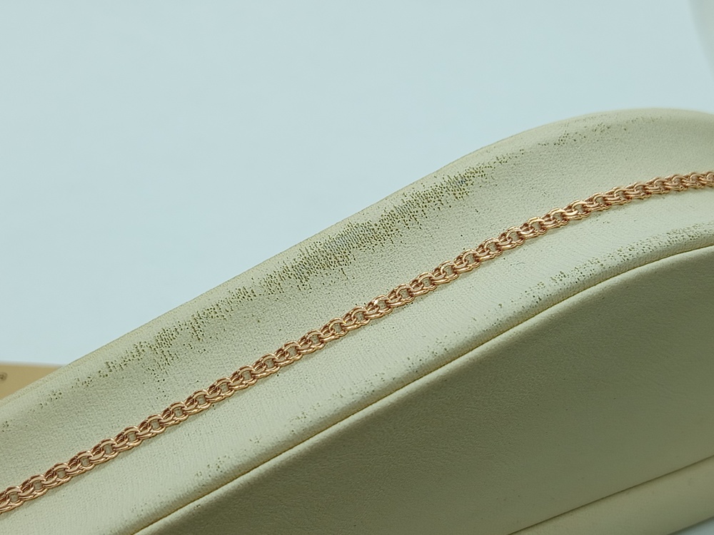 ЦЕПЬ ПУСТОТЕЛАЯ Бисмарк (Au 585) ЦЕПЬ ПУСТОТЕЛАЯ Бисмарк (Au 585)