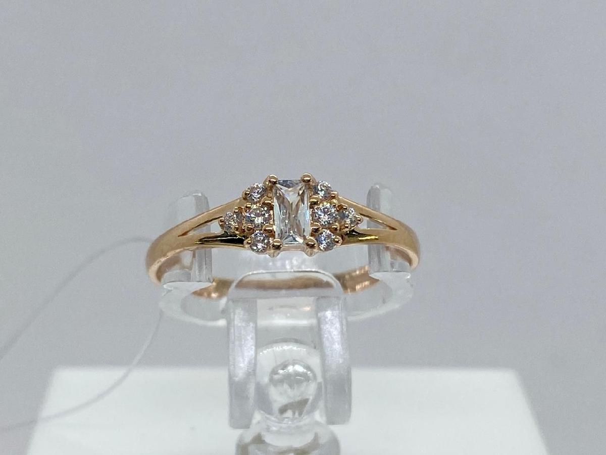 КОЛЬЦО С КАМНЯМИ (Au 585)