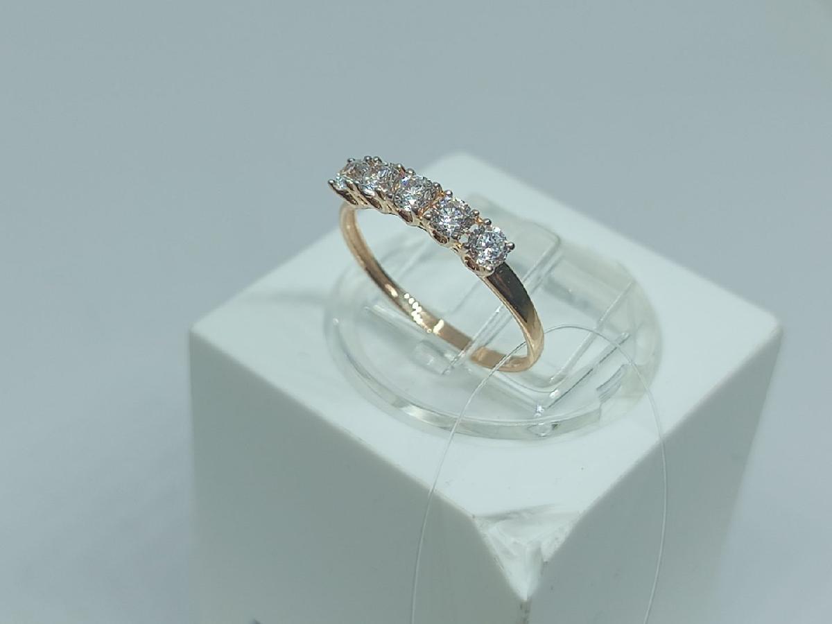 КОЛЬЦО С КАМНЯМИ (Au 585)