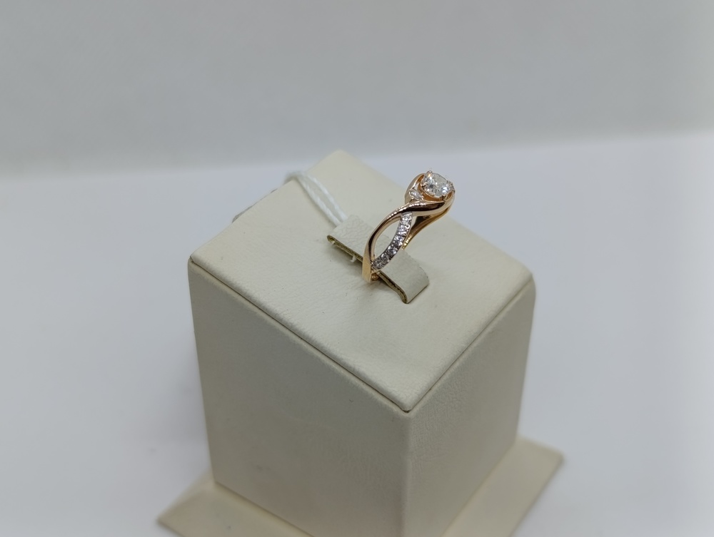 КОЛКМИ585 КОЛЬЦО С КАМНЯМИ (Au 585)