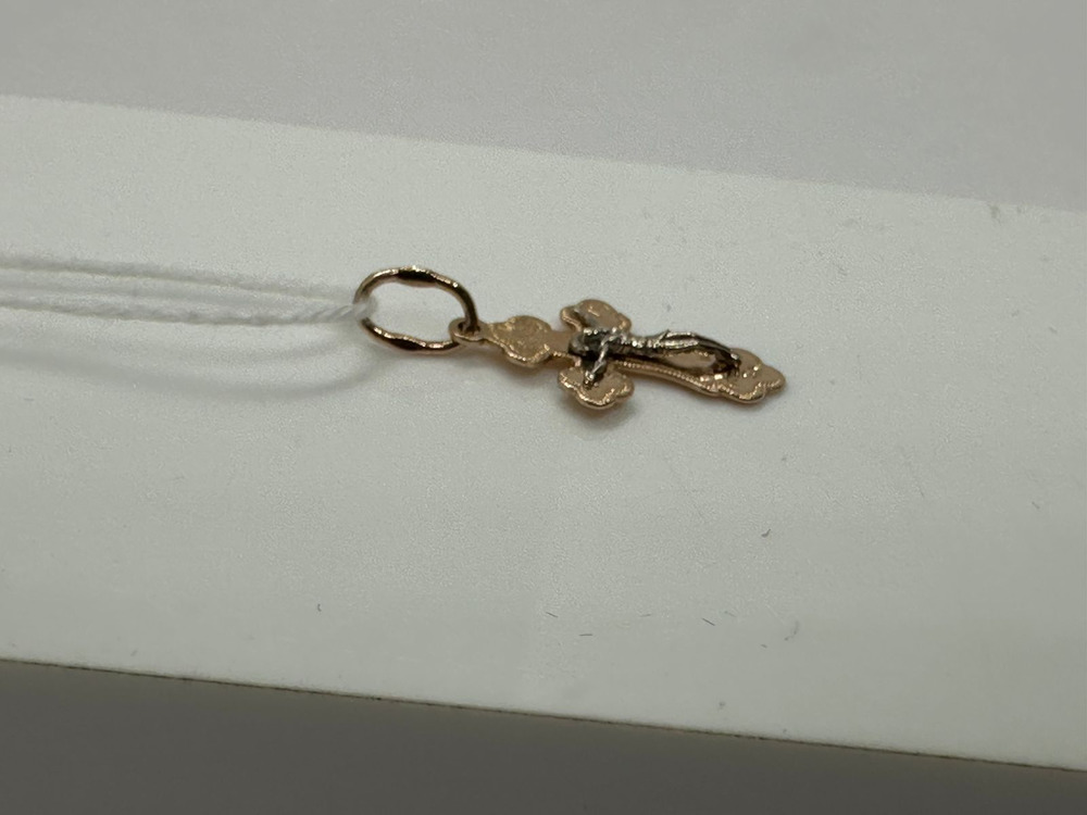 ПОДКБК585 ПОДВЕСКА КРЕСТ БЕЗ КАМНЯ (Au 585)