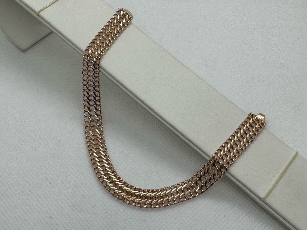 БЛ8585 БРАСЛЕТ ПОЛНОВЕСНЫЙ Восьмерка (Au 585)