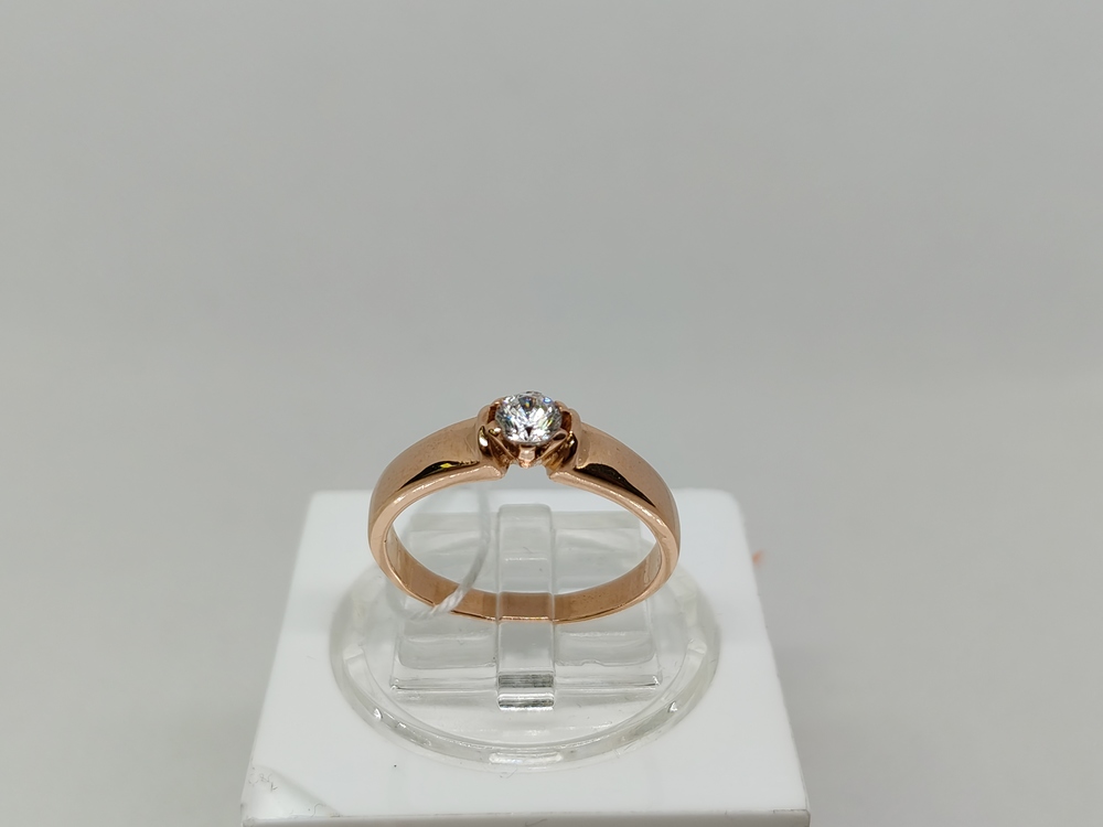 КОЛКМ585 КОЛЬЦО С КАМНЕМ (Au 585)