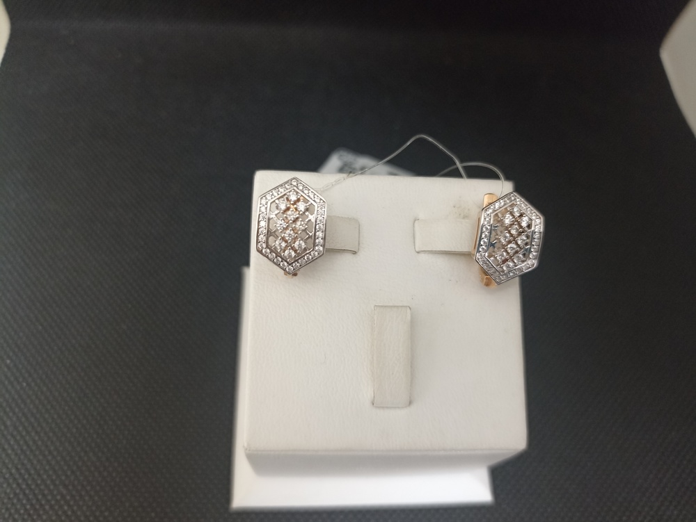 СЕРЬГИ С КАМНЯМИ (Au 585)