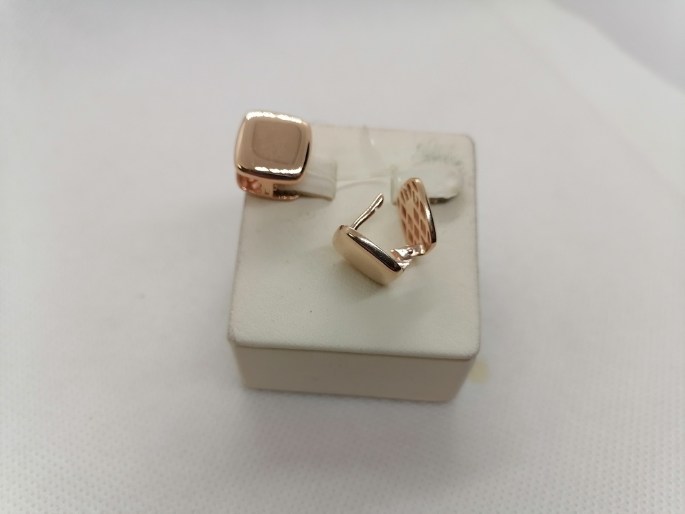 СЕРЬГИ БЕЗ КАМНЯ (Au 585)