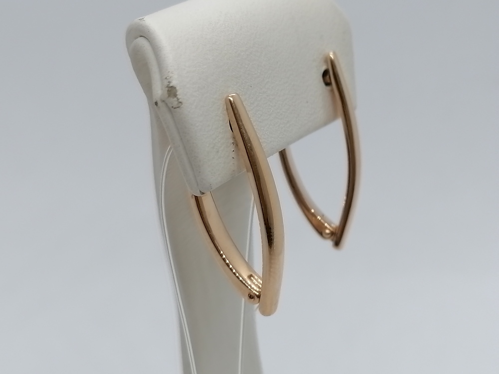 СЕРЬГИ БЕЗ КАМНЯ (Au 585)