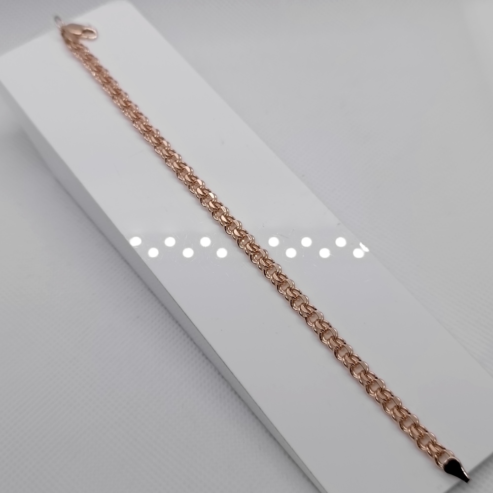 БРАСЛЕТ ПУСТОТЕЛЫЙ Бисмарк (Au 585)